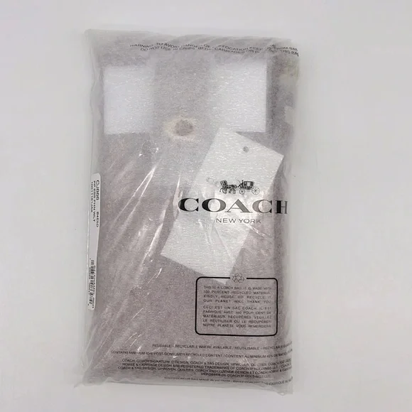 Coach CJ866 Essential Phone Wallet Brass/Enamel Red - Picture 14 of 14